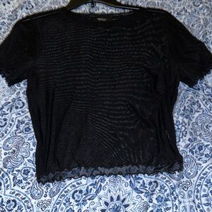 Large Black Mesh Top Forever 21